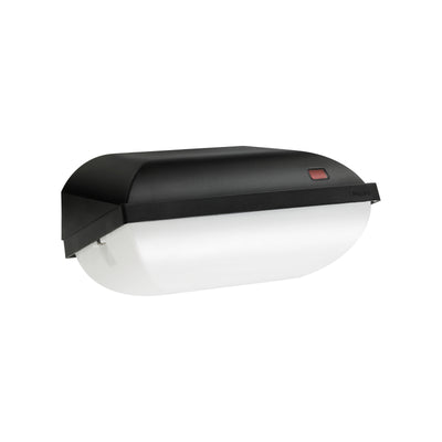 Philips CoreLine FWC LED wandlamp 9W 3000K 900 lumen IP54 IK08 Zwart niet-dimbaar met schemerschakelaar