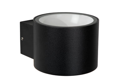 Lucide OXFORD LED wandlamp binnen buiten, IP54 Zwart aluminium, G9 fitting uplight & downlight