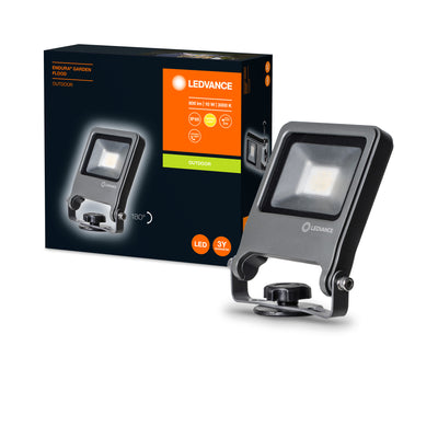 Ledvance ENDURA Projecteur de Jardin à Piquet LED Extérieur 10W 3000K 800 lumens IP65 Gris Foncé