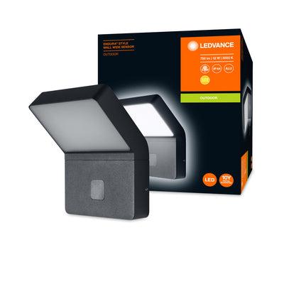 Ledvance ENDURA STYLE Wandlamp LED 12W 3000K 750 lumen IP44 Donkergrijs Buiten Opbouwmontage