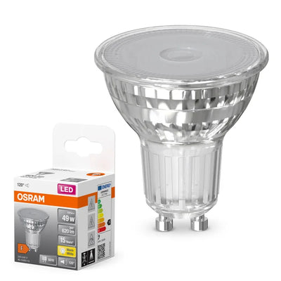 Ledvance LED STAR PAR16 GU10 6.9W 2700K Blanc chaud 620 lumens faisceau 120° IP20 spot non dimmable