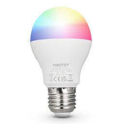 MIBOXER Ampoule LED E27 6W RGB+CCT intelligente avec lumière changeante et blanc réglable pour une utilisation polyvalente