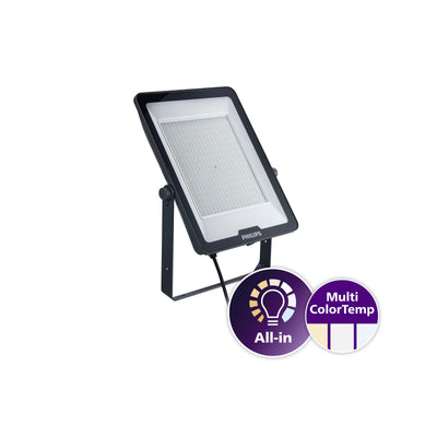 Projecteur LED Philips BVP169 200W 22000 lumens 3000K 4000K 6500K IP65 IK08 CRI 80 Gris