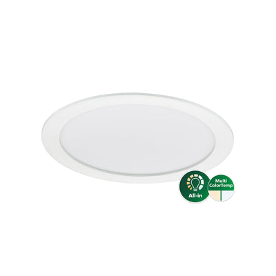 Philips CoreLine SlimDownlight DN145B LED 21W 3000K 4000K 2100 lumens Blanc IP20/44 Ø215mm