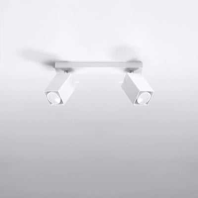 Spot LED de plafond Sollux Lighting MERIDA 2 x GU10, IP20, Aluminium doré mat, 220-240V, CE RoHS