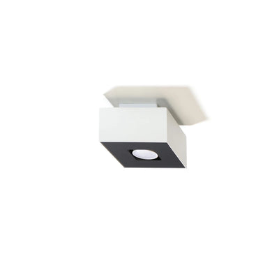 Spot plafonnier LED Sollux Lighting MONO 1 Blanc, IP20, Aluminium, 50W max, 220-240V, CRI 80, CE RoHS
