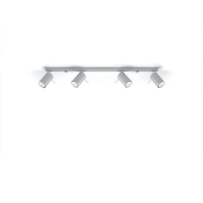 Spot encastré LED au plafond Sollux Lighting RING, 4xGU10, IP20, aluminium or mat, 220-240V, CE RoHS