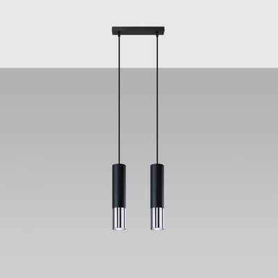 Sollux Lighting lampe suspension LED LOOPEZ 2xGU10, IP20, Aluminium Or Mat, 220-240V, CE RoHS