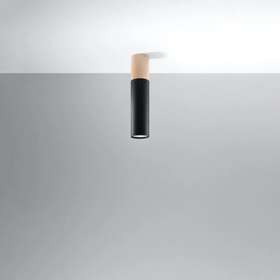 Sollux Lighting PABLO spot plafond LED Noir, IP20, 220-240V, 50W max, Finition Aluminium Laiton, CE RoHS