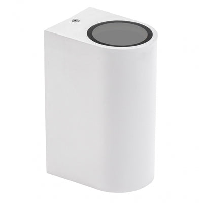Applique murale Spectrum LED GU10 Blanche IP54 Bidirectionnelle Extérieur Intérieur 2x6W 250V 150x73x95mm