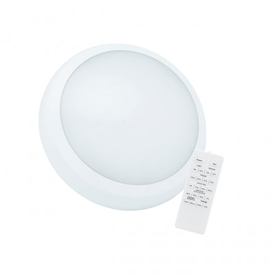 Plafonnier LED Spectrum NYMPHEA CITY PRO 2 24W CCT 230V IP65 IK08 3500 lumens 120° Blanc rond avec capteur