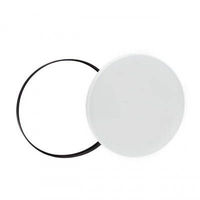 Spectrum NYMPHEA LED plafondlamp 40W 6000K 5300 lumen 230V IP54 Wit Zwart ronde opbouw