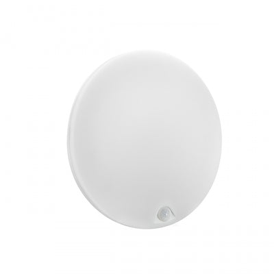 Spectrum NYMPHEA PROXI PIR Plafonnier LED 18W 4000K 2000 lumens IP54 Rond Blanc 230V