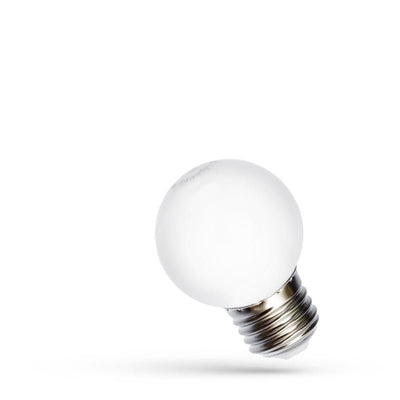 Lampe à sphère LED Spectrum G45 E27 RGB, 230V, 1W, angle 260°, longue durée de vie, 400 lumens, non dimmable, utilisation intérieure
