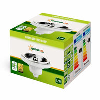 LED Spot - GU10 AR111 - 12W vervangt 70W - 3000K warm wit licht - Lichtspreiding 20°