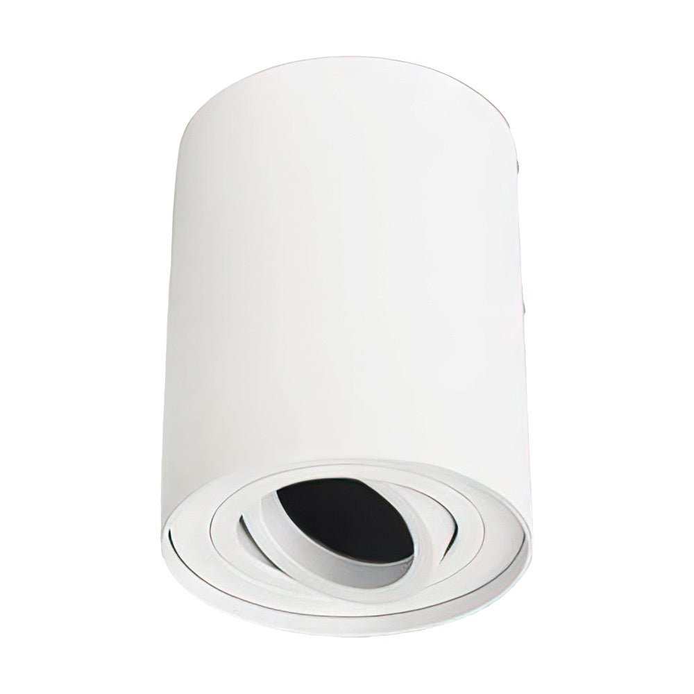 Spot encastré de plafond rond à LED blanc avec douille GU10 réglable