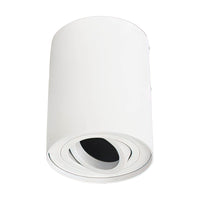 Spectrum LED plafondspot CHLOE GU10, opbouw, Wit aluminium, IP20, kantelbaar, 250V