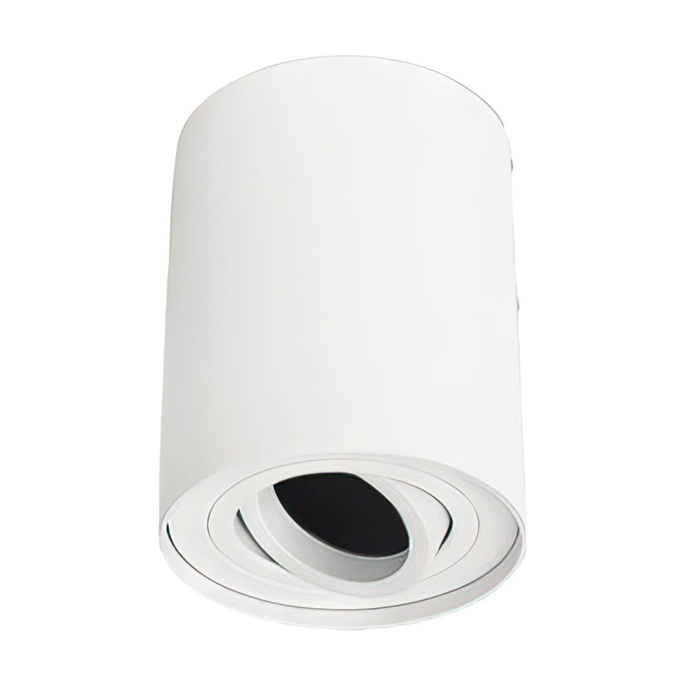 Spectrum LED plafondspot CHLOE GU10, opbouw, Wit aluminium, IP20, kantelbaar, 250V