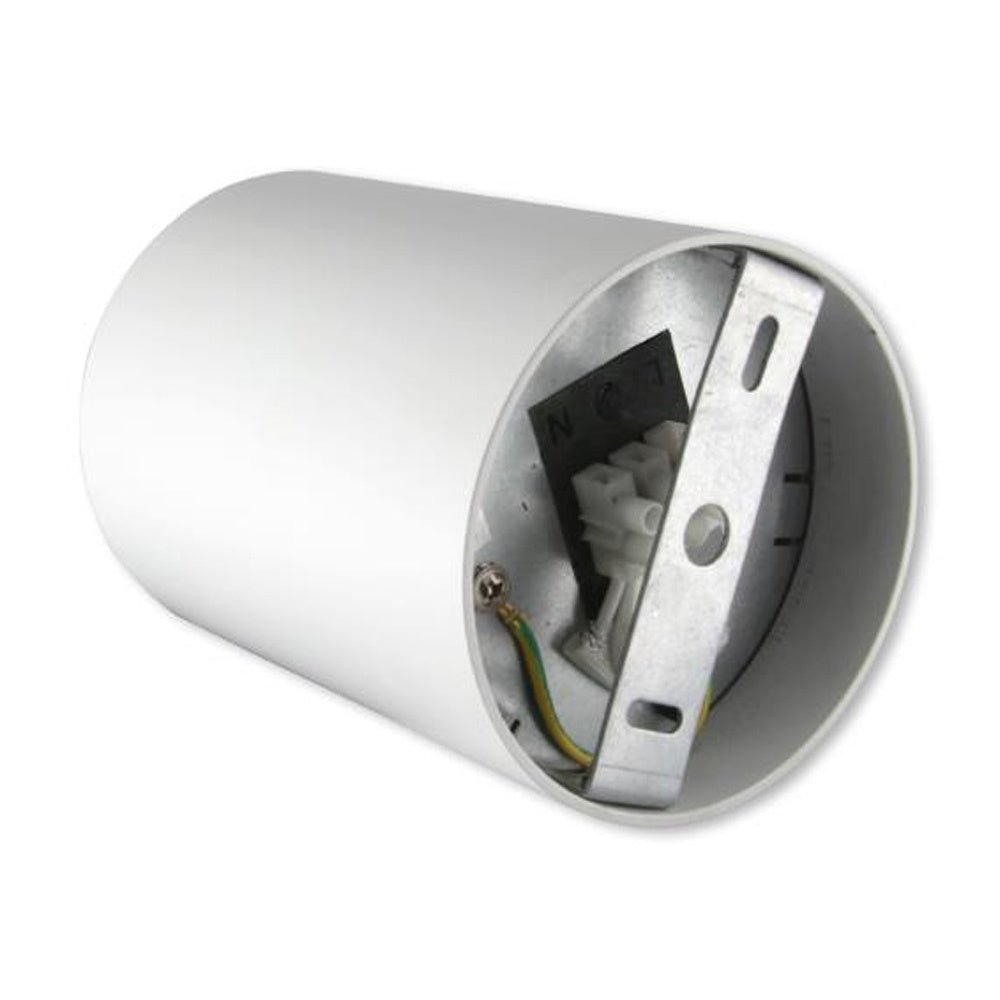 Spot encastré de plafond rond à LED blanc avec douille GU10 réglable