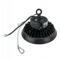Tsong LED High Bay UFO 100W 15000 lumens 1-10V Dimmbable 3000K CRI 80 Puce Philips IP20 CE RoHS Noir