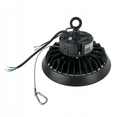 Tsong LED High Bay UFO 100W 15000 lumen 1-10V dimbaar 3000K CRI 80 Philips Chip IP20 CE RoHS Zwart