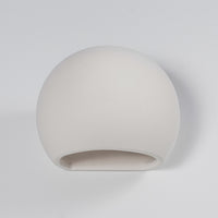 Applique murale en céramique Sollux Lighting globe blanc à douille E27 compatible LED 60W