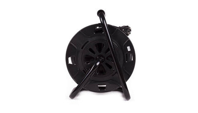 Kabelhaspel 15m - 4-voudig met randaarde -  3x1.5mm2 - zwart 