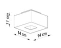 Plafondspot MONO 1 zwart