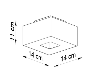 Plafondspot MONO 1 zwart