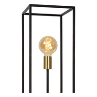 Lucide RUBEN vloerlamp, 3xE27 fittingen, 220-240V, IP20, Metaal Mat Zwart, Retro stijl, 1200mm hoogte