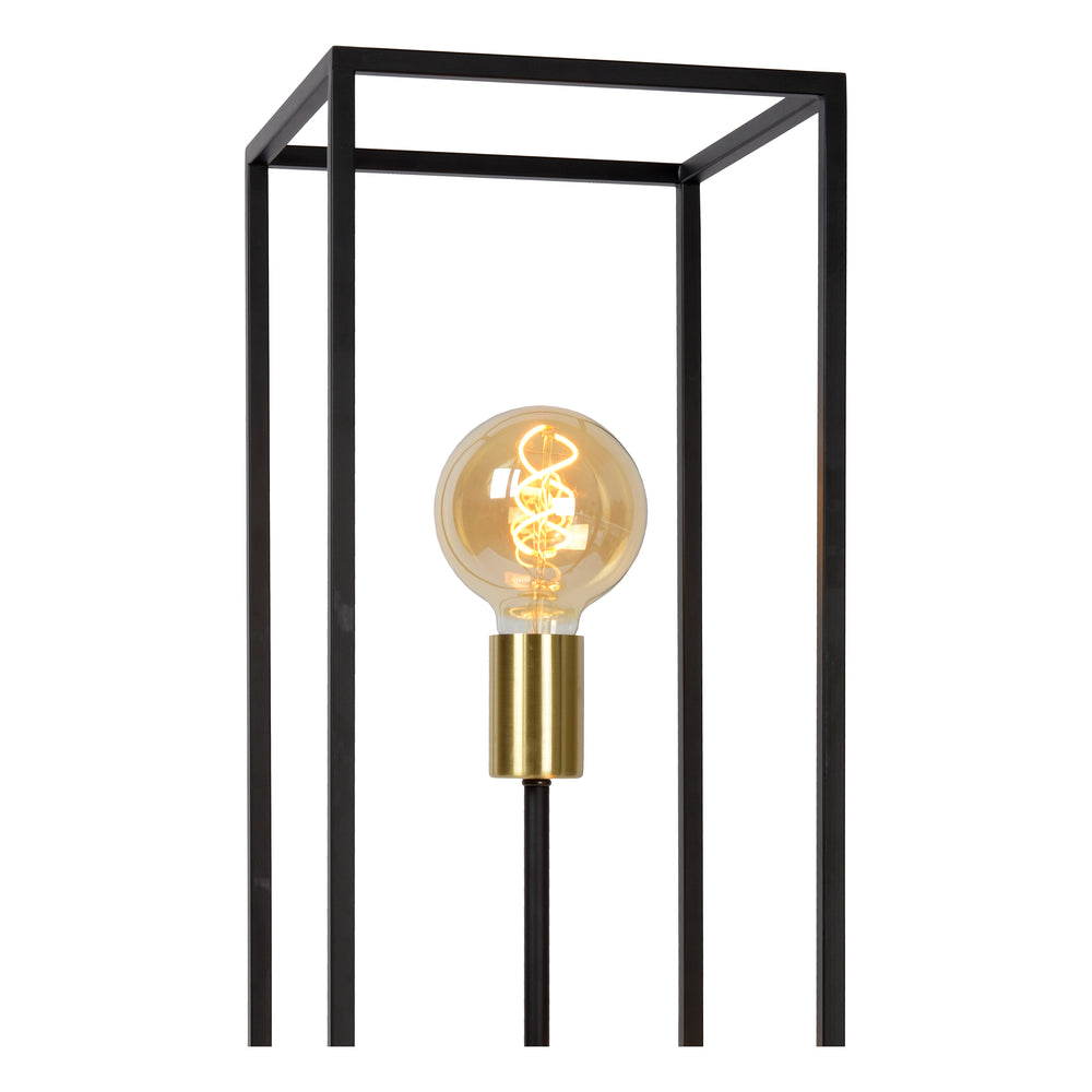 Lucide RUBEN vloerlamp, 3xE27 fittingen, 220-240V, IP20, Metaal Mat Zwart, Retro stijl, 1200mm hoogte
