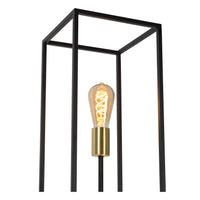 Lucide RUBEN vloerlamp, 3xE27 fittingen, 220-240V, IP20, Metaal Mat Zwart, Retro stijl, 1200mm hoogte