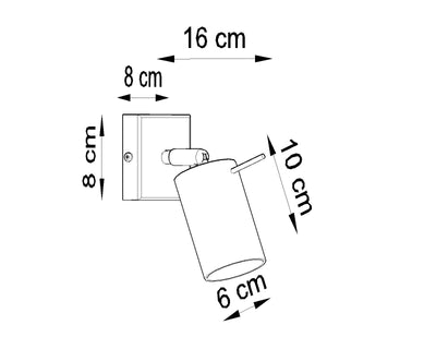 Wandlamp RING wit