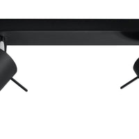 LED Plafondspot zwart RING - 2 x GU10 aansluiting