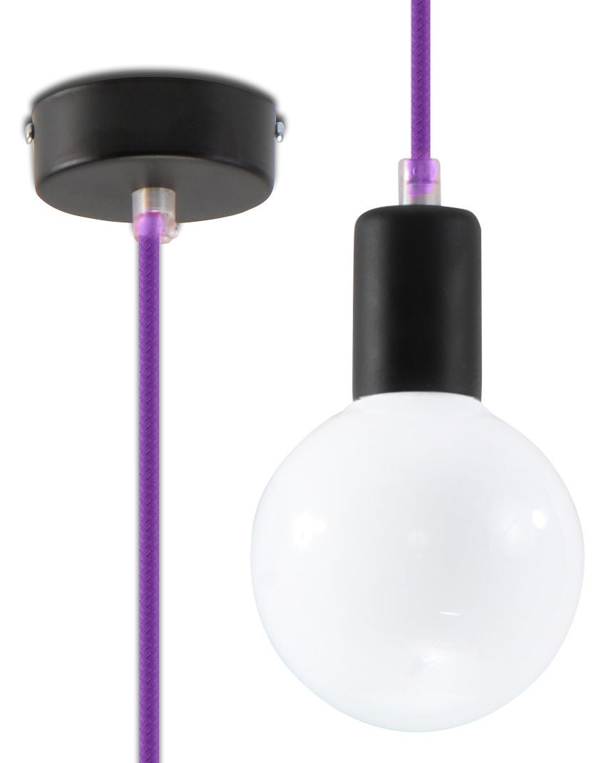 Hanglamp EDISON violet