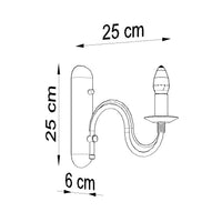 Wandlamp MINERWA zwart