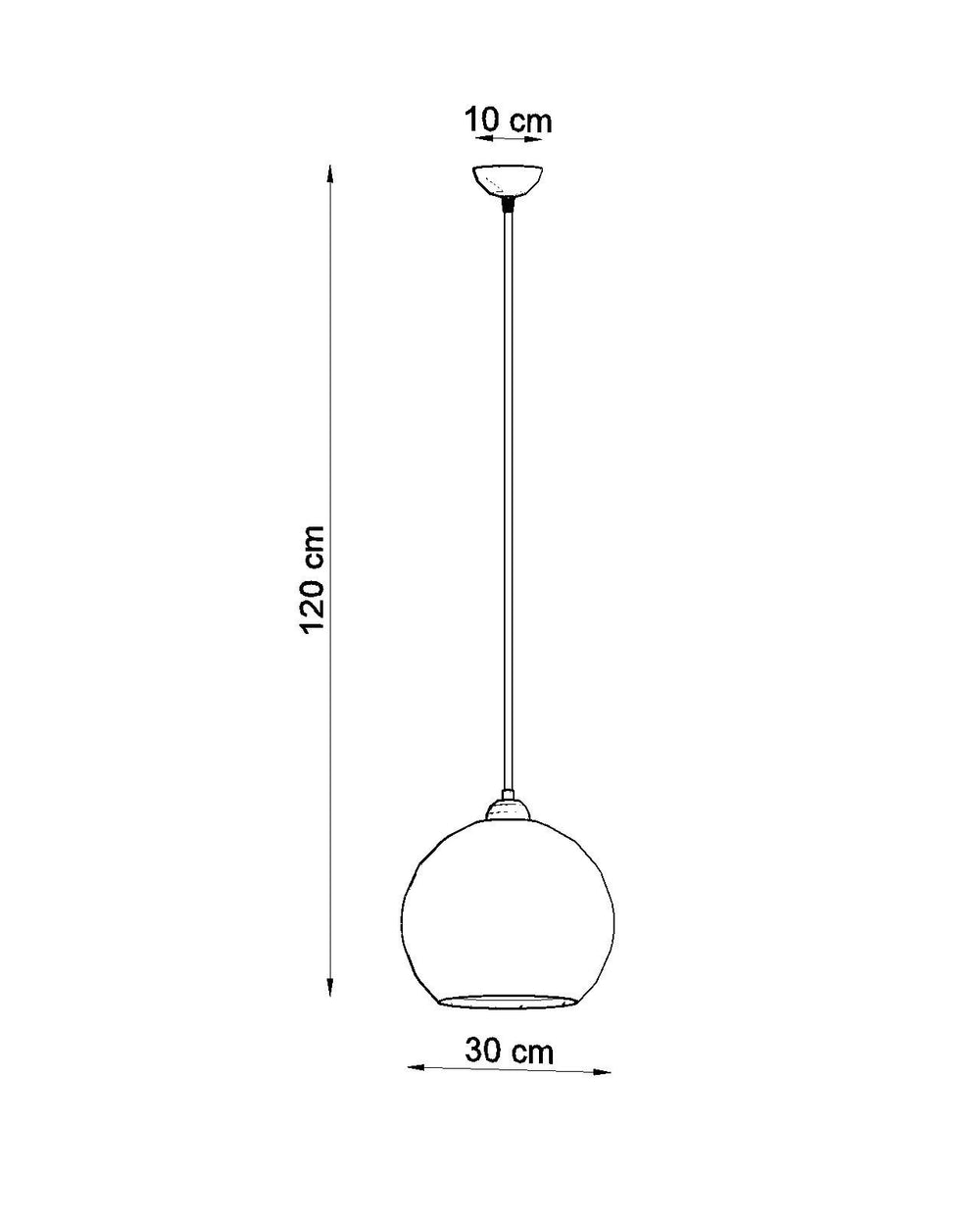 Hanglamp BALL blauw