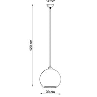 Sollux Lighting BALL LED hanglamp, IP20, 220-240V, max 50W, Mat Goud Messing afwerking