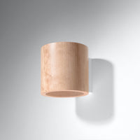 Wandlamp ORBIS natuurlijk hout
