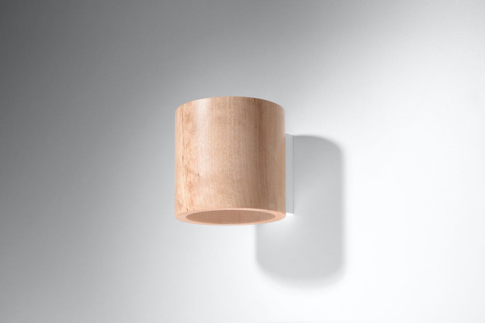 Wandlamp ORBIS natuurlijk hout