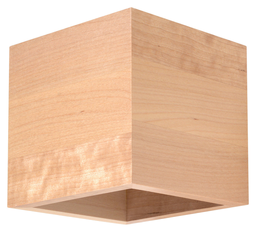 Wandlamp QUAD natuurlijk hout