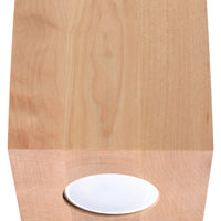 Plafondspot QUAD natuurlijk hout