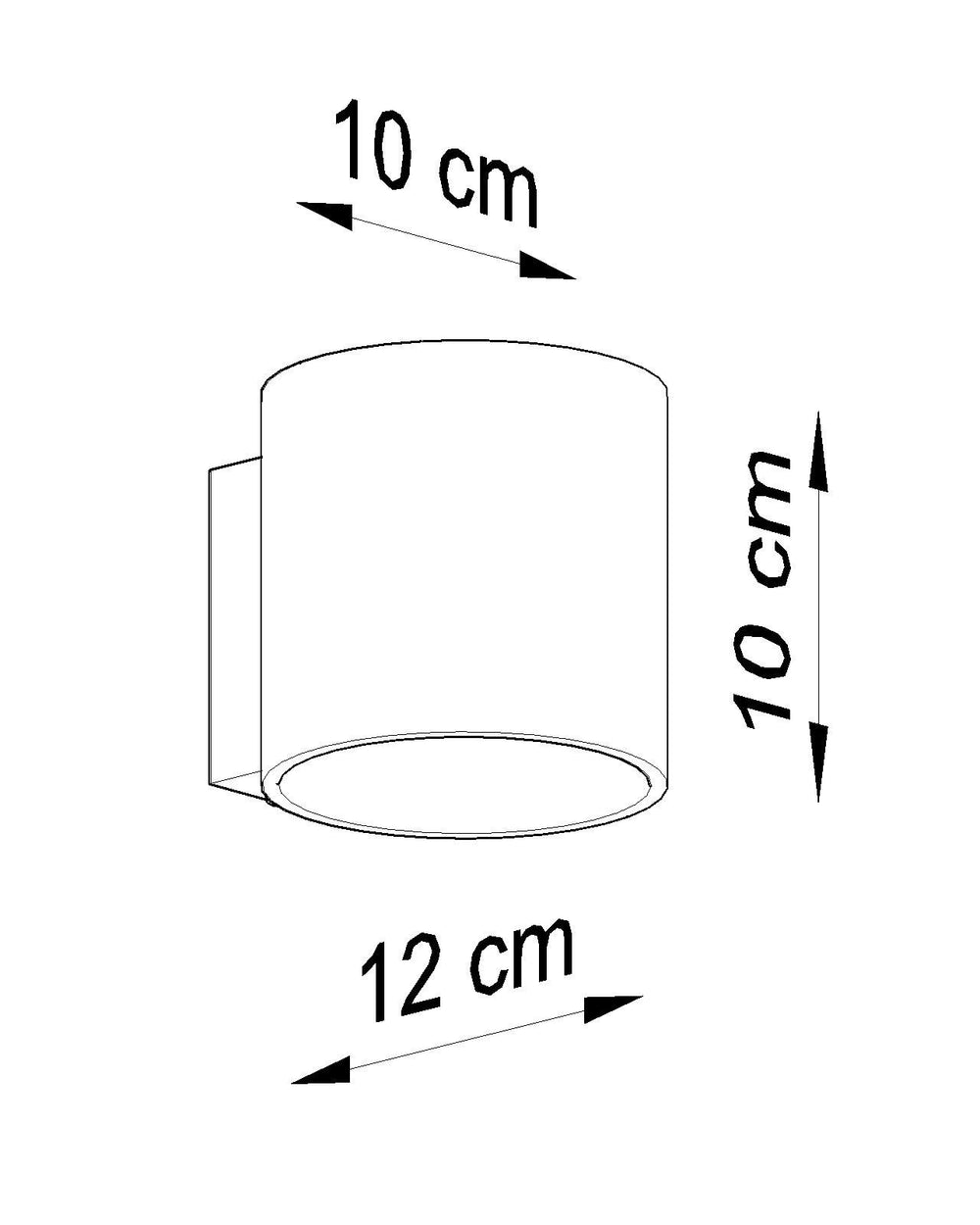 Wandlamp ORBIS 1 anthracite
