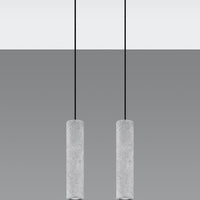 LED Hanglamp beton LUVO - 2 x GU10 aansluiting