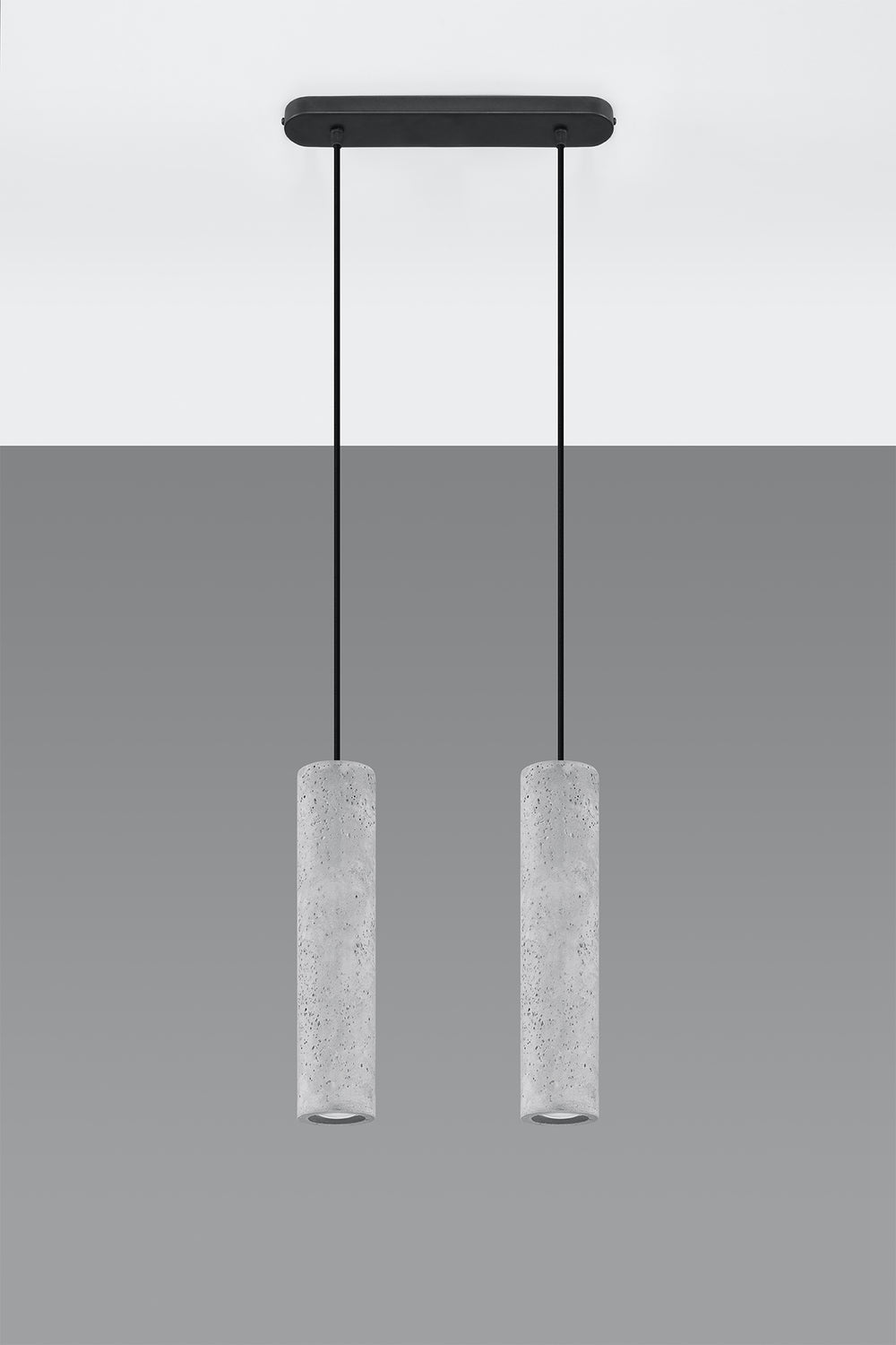 LED Hanglamp beton LUVO - 2 x GU10 aansluiting