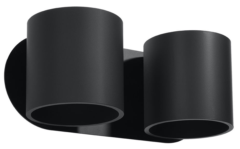 Wandlamp ORBIS 2 zwart 