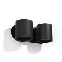 Wandlamp ORBIS 2 zwart 