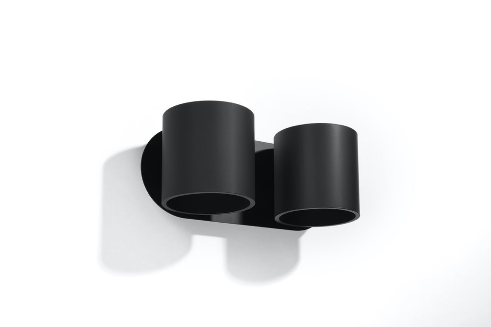 Wandlamp ORBIS 2 zwart 