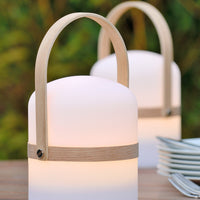 Lucide JOE oplaadbare LED tafellamp IP44 Wit, 3W dim to warm 2800K-3200K, USB opladen, binnen buiten gebruik