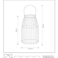 Lucide FJARA oplaadbare LED tafellamp, dim to warm 2800K-3200K, IP44 buiten binnen Zwart Ø17.5cm